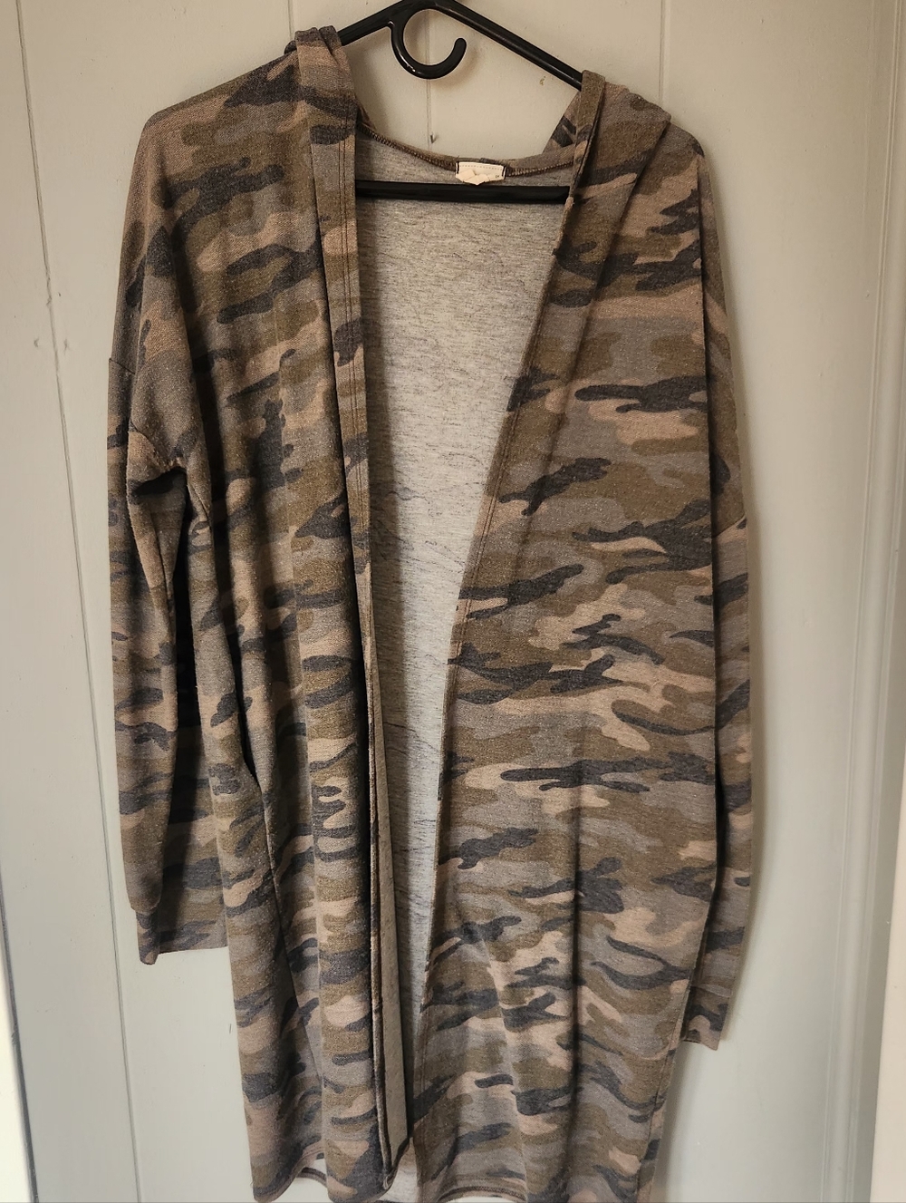 Lovely Melody Gray & Taupe Heather Knit Top